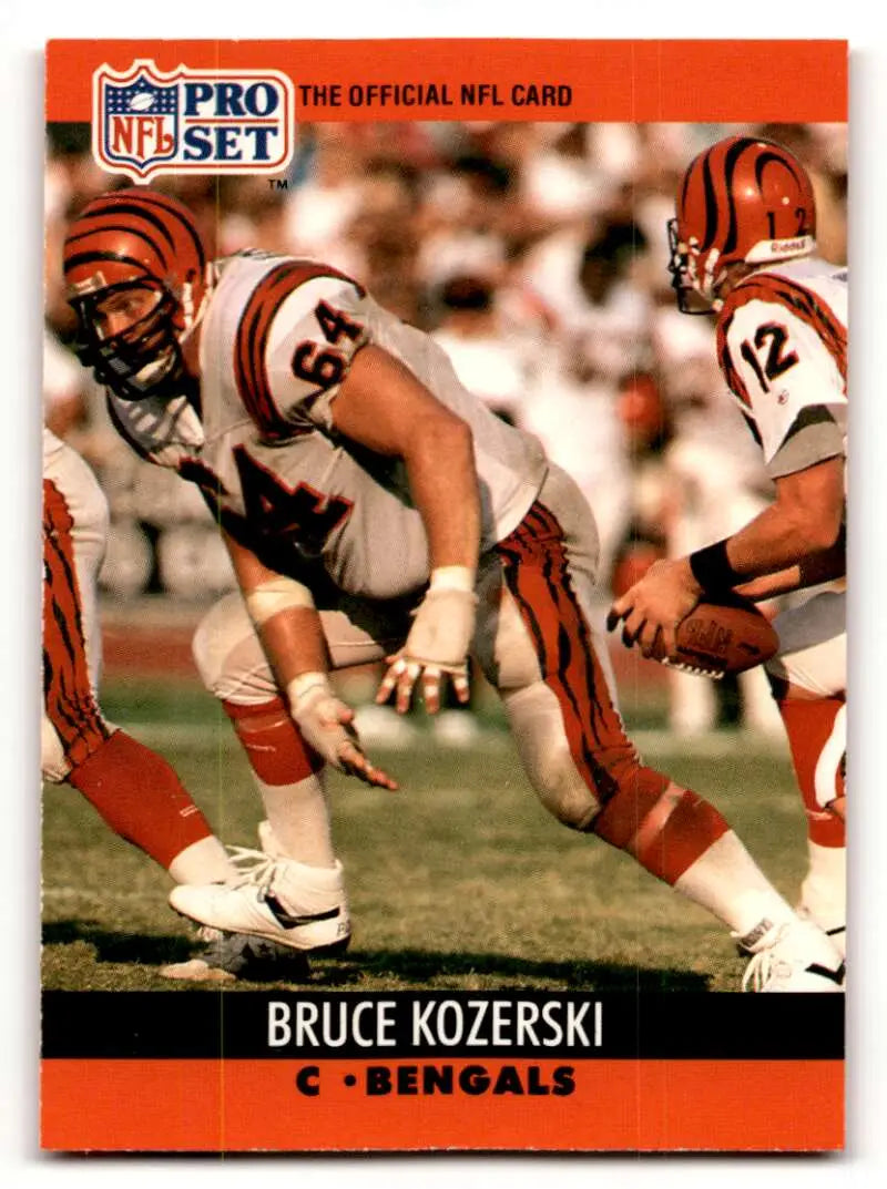 1990 Pro Set #465 Bruce Kozerski Cincinnati Bengals Football Cards E ID:60152
