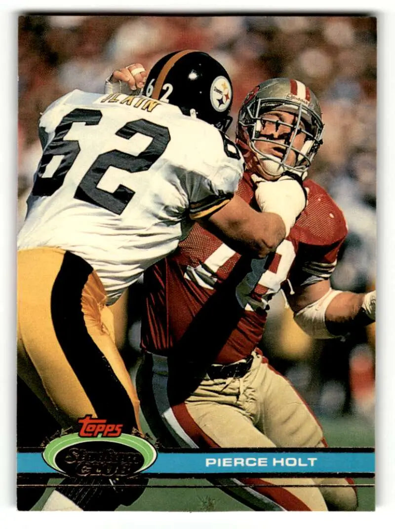 1991 Stadium Club #438 Pierce Holt San Francisco 49ers Football Card ID:60238