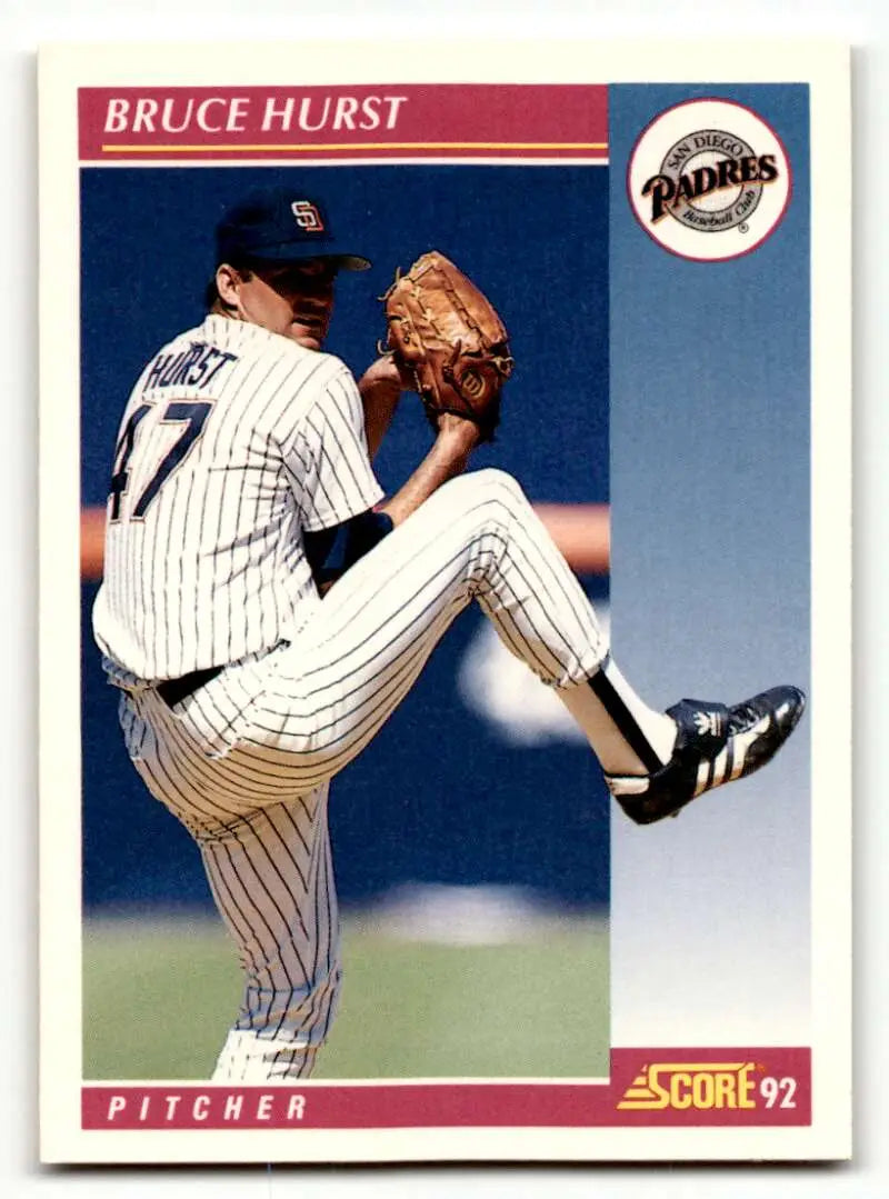 1992 Score #111 Bruce Hurst San Diego Padres Baseball Cards EX/NM ID:60474
