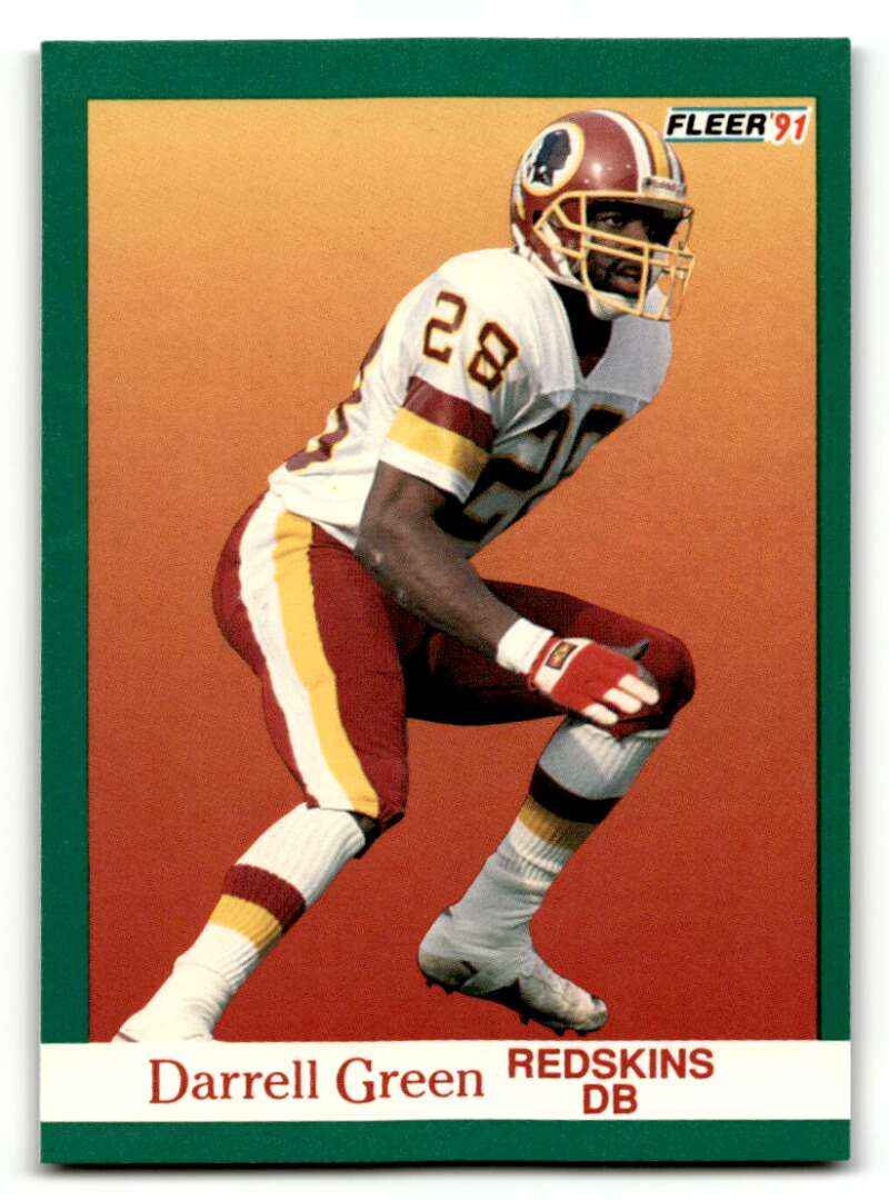1991 Fleer #386 Darrell Green Washington Redskins Football Cards NM ID:60484