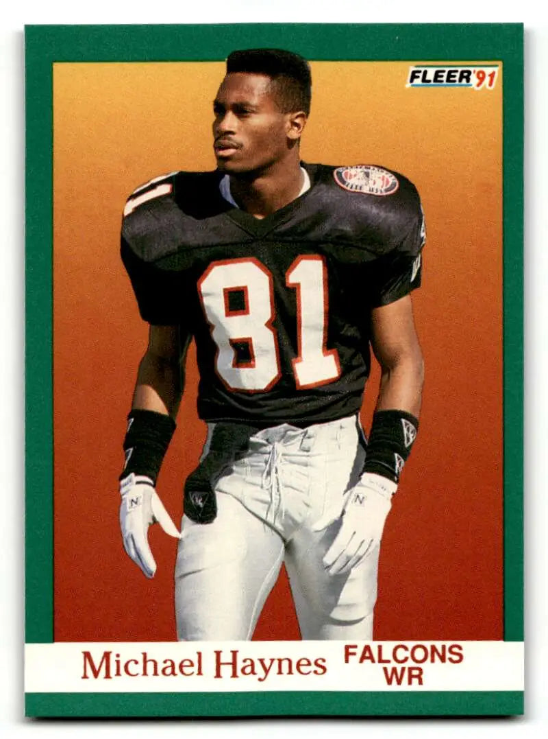 1991 Fleer #202 Michael Haynes Atlanta Falcons Football Cards NM Nea ID:60491