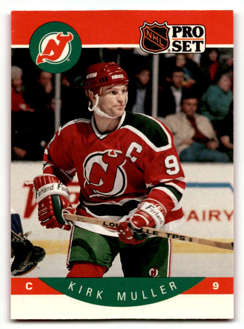 1990 Pro Set #172 Kirk Muller New Jersey Devils Hockey Cards EX/NM ID:60541