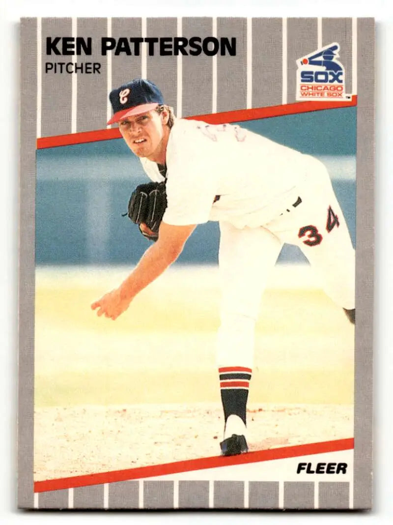 1989 Fleer #508 Ken Patterson Chicago White Sox Baseball Cards NM Ne ID:60635