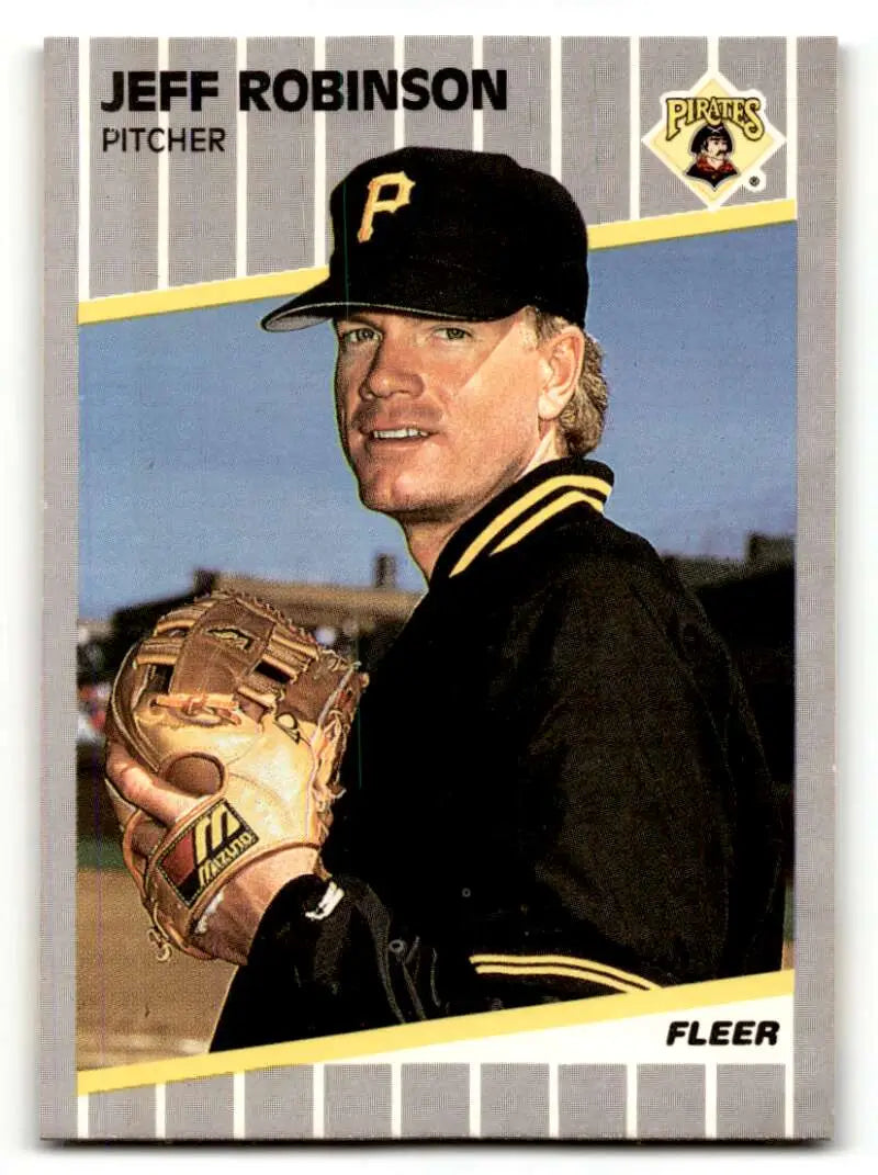 1989 Fleer #220 Jeff Robinson Pittsburgh Pirates Baseball Cards NM N ID:60693