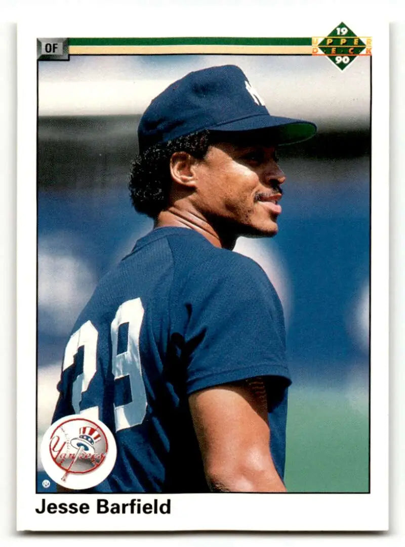 1990 Upper Deck #476 Jesse Barfield New York Yankees Baseball Cards ID:60824