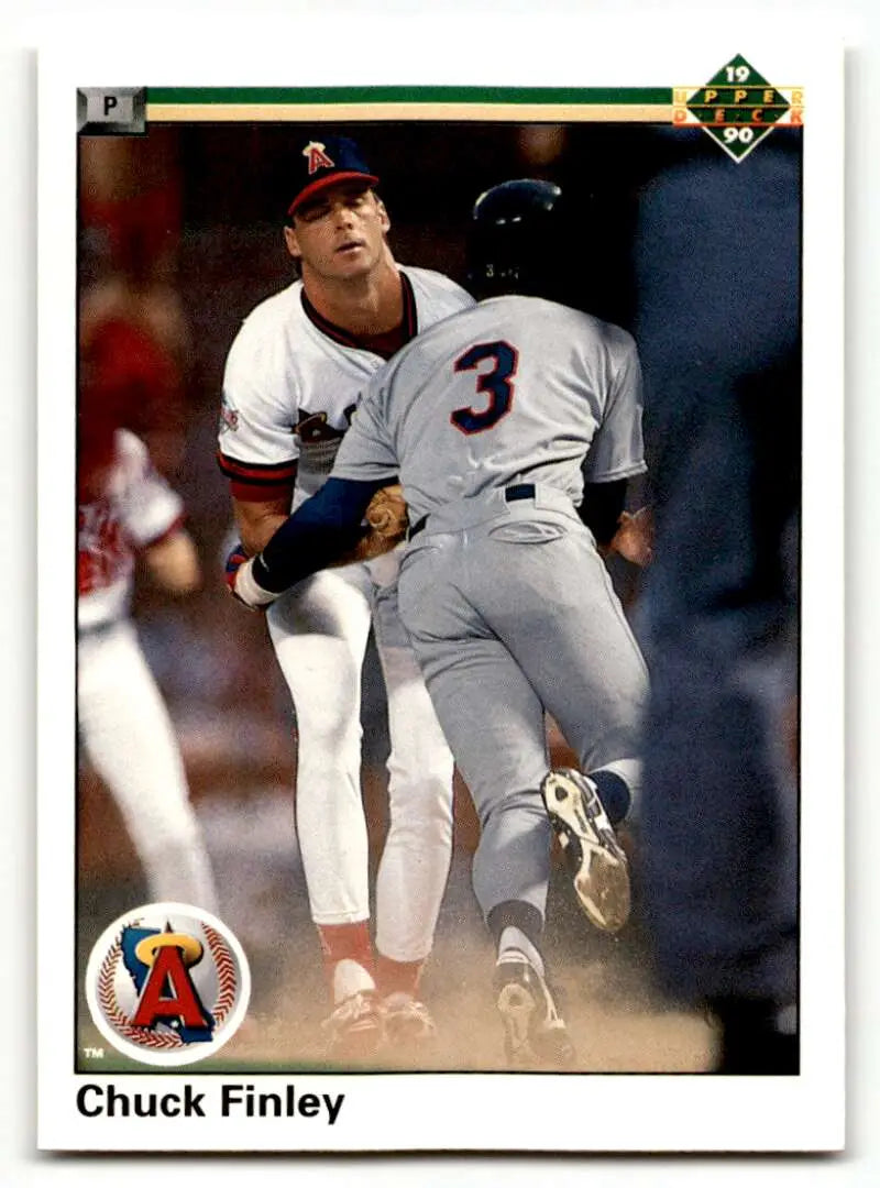 1990 Upper Deck #667 Chuck Finley California Angels Baseball Cards E ID:60835