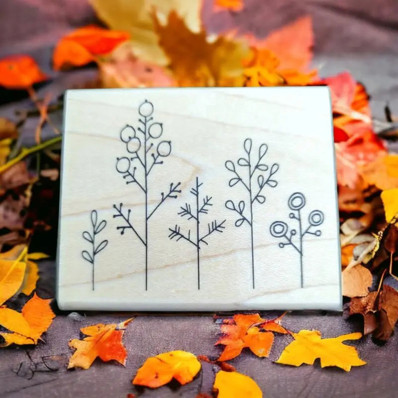2007 Row of Winter Trees Stampendous V129