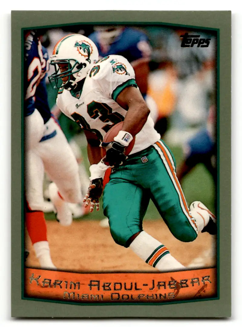 1999 Topps #215 Karim Abdul-Jabbar EX/NM Dolphins ID:61067