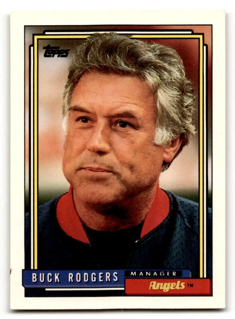 1992 Topps #21 Buck Rodgers California Angels Baseball Cards EX/NM ID:61124