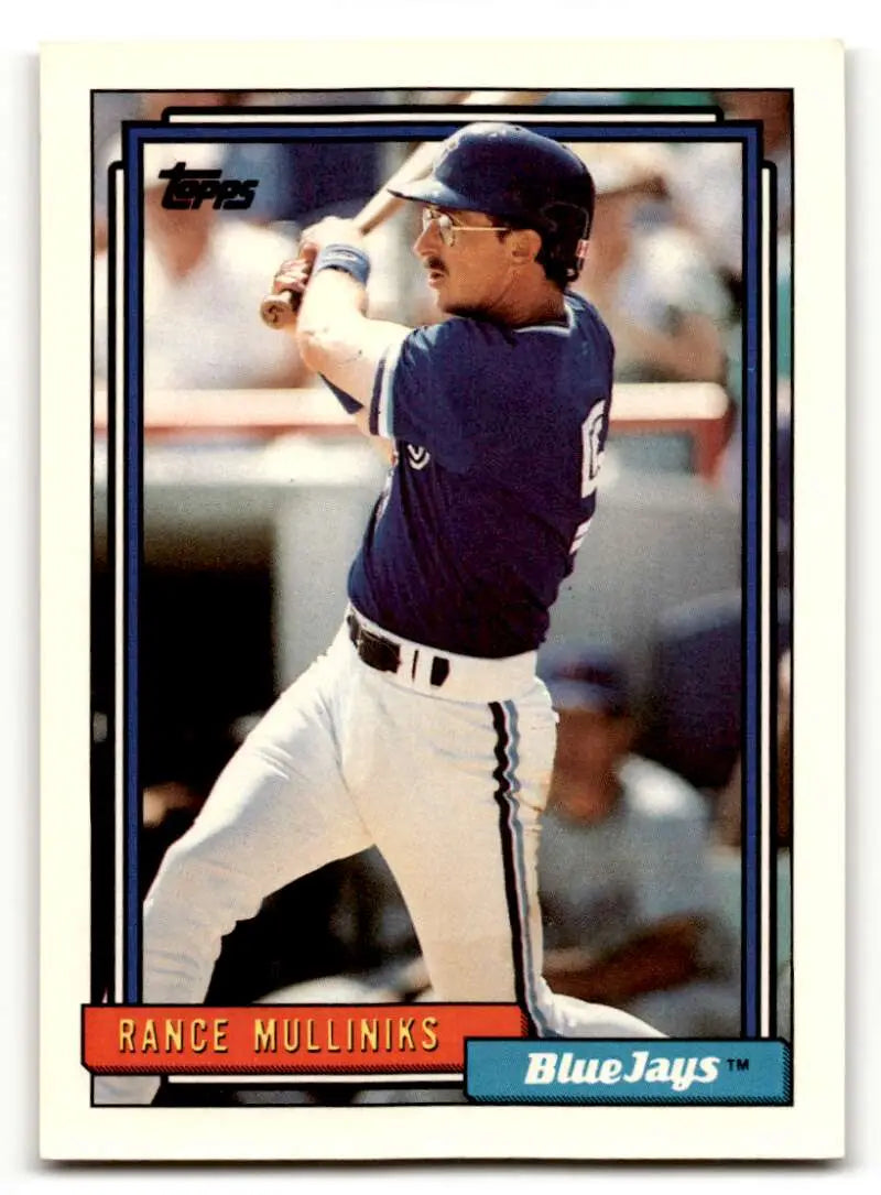 1992 Topps #133 Rance Mulliniks Toronto Blue Jays Baseball Cards EX/ ID:61127