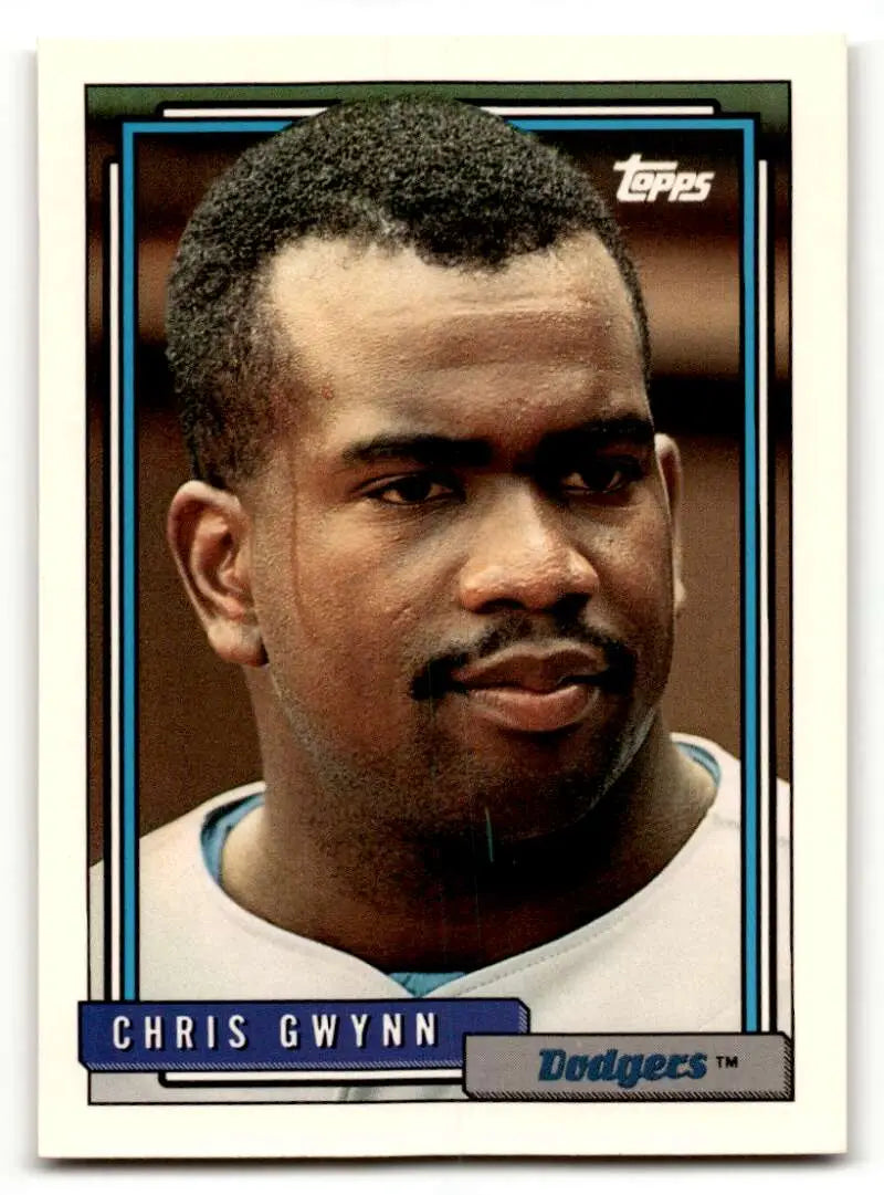 1992 Topps #604 Chris Gwynn Los Angeles Dodgers Baseball Cards EX/NM ID:61151