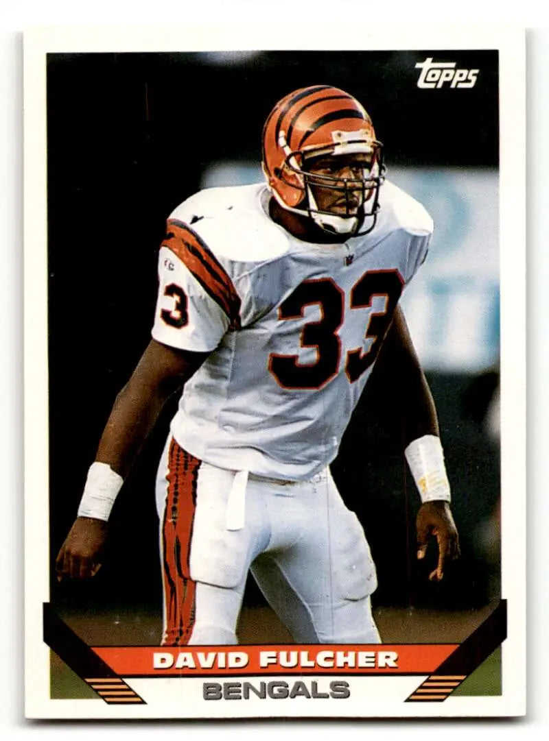 1993 Topps #68 David Fulcher Cincinnati Bengals Football Cards EX/NM ID:61220