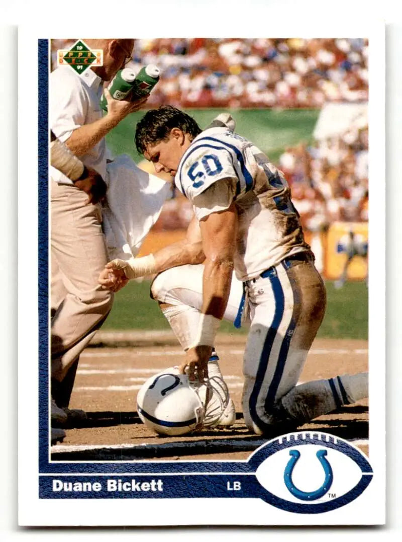 1991 Upper Deck #177 Duane Bickett Indianapolis Colts Football Cards ID:61221