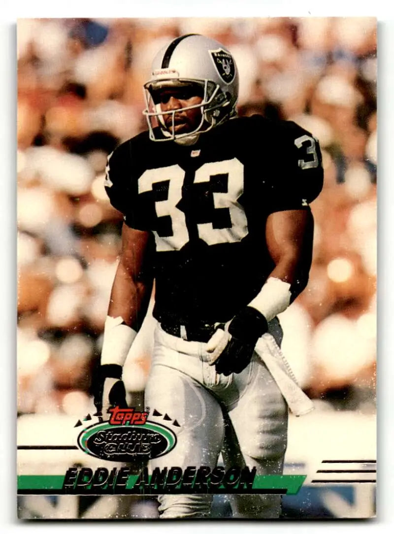 1993 Stadium Club #424 Eddie Anderson Los Angeles Raiders Football C ID:61227