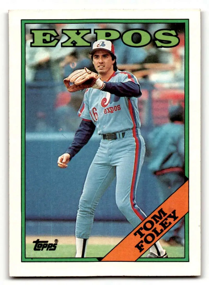1988 Topps #251 Tom Foley Montreal Expos Baseball Cards NM Near Mint ID:61319