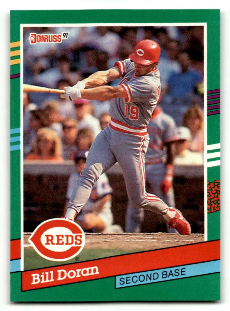 1991 Donruss #756 Bill Doran Cincinnati Reds Baseball Cards NM Near ID:61436
