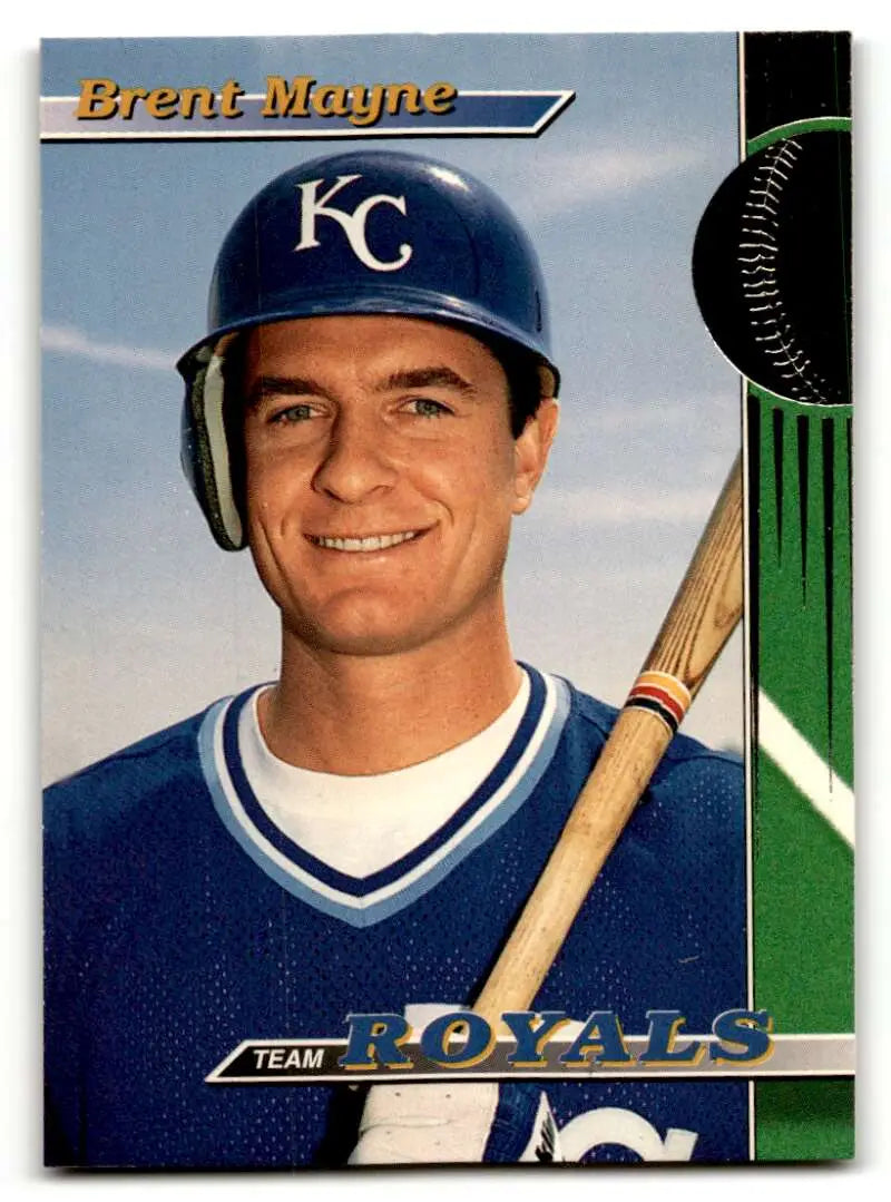 1993 Stadium Club Kansas City Royals #18 Brent Mayne Kansas City Roy ID:61463