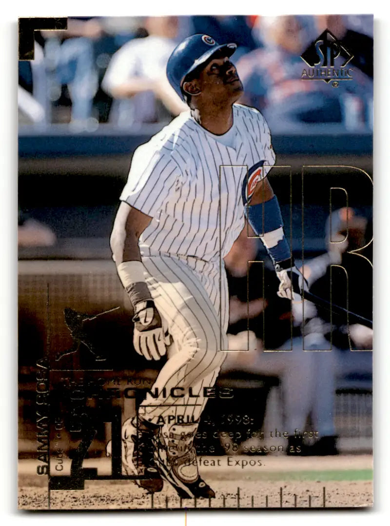 1999 SP Authentic Home Run Chronicles #HR2 Sammy Sosa NM Near Mint Cubs ID:61507