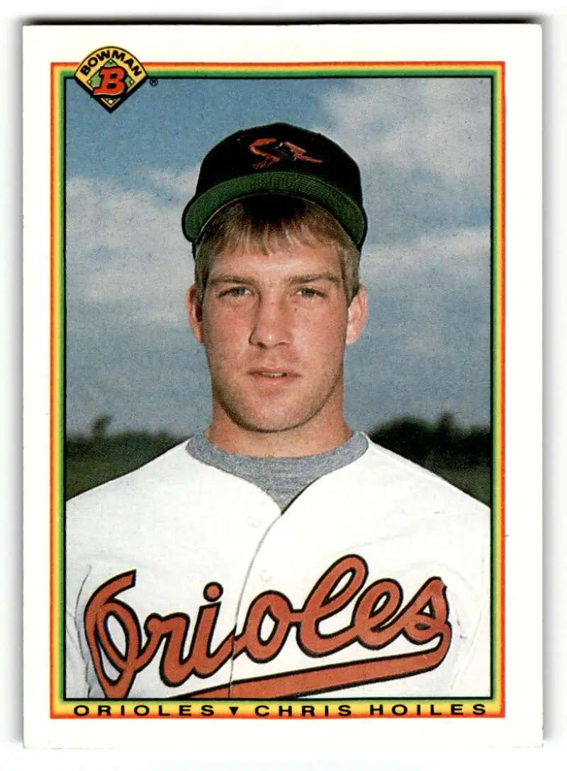 1990 Bowman #259 Chris Hoiles Baltimore Orioles Baseball Cards EX/NM ID:61648