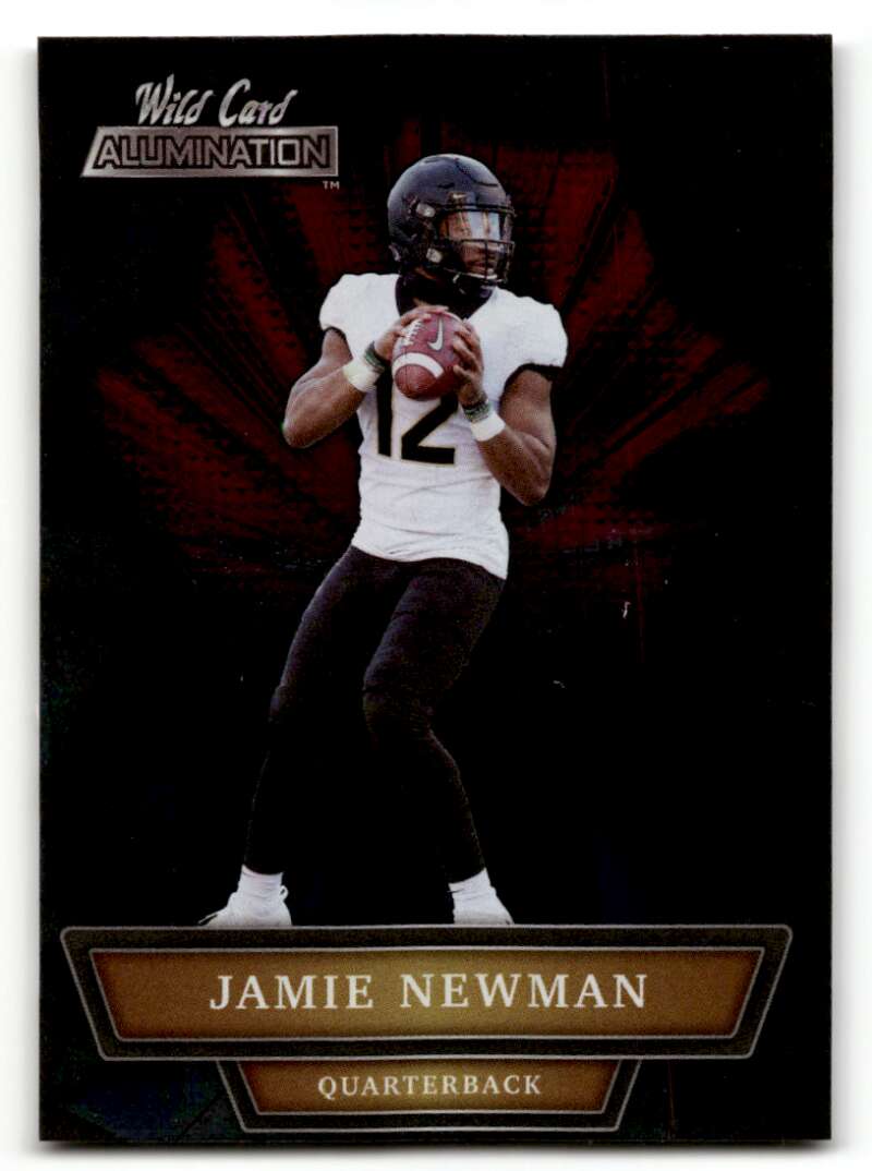2021 Wild Card Alumination #ABC-25 Jamie Newman Wake Forest Demon De ID:61864