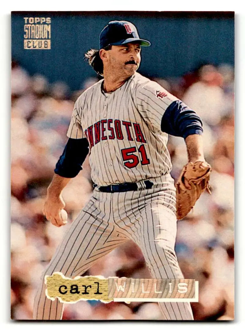 1994 Stadium Club #484 Carl Willis Minnesota Twins Baseball Cards EX ID:61878