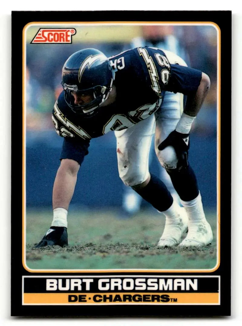 1990 Score #25 Burt Grossman San Diego Chargers Football Cards NM-MT ID:62204