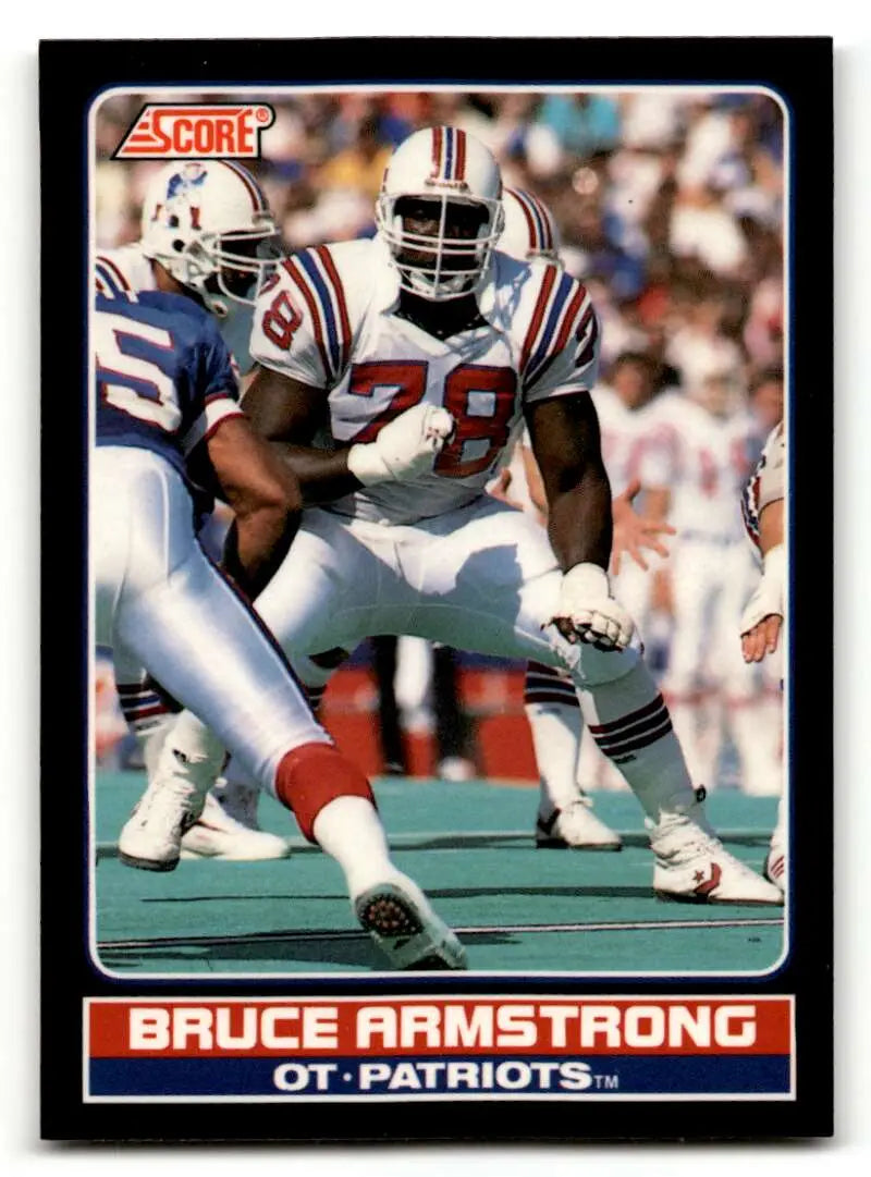 1990 Score #30 Bruce Armstrong New England Patriots Football Cards N ID:62209