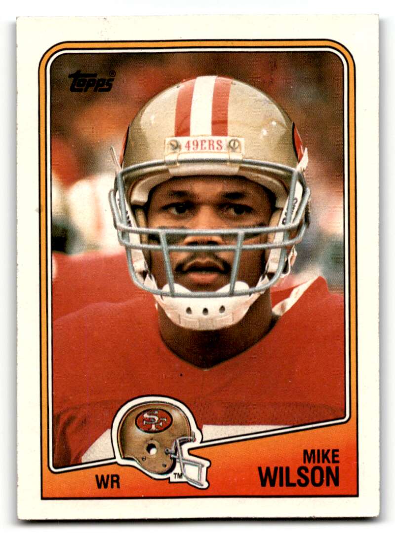 1988 Topps #44 Mike Wilson San Francisco 49ers Football Cards EX/NM ID:62376