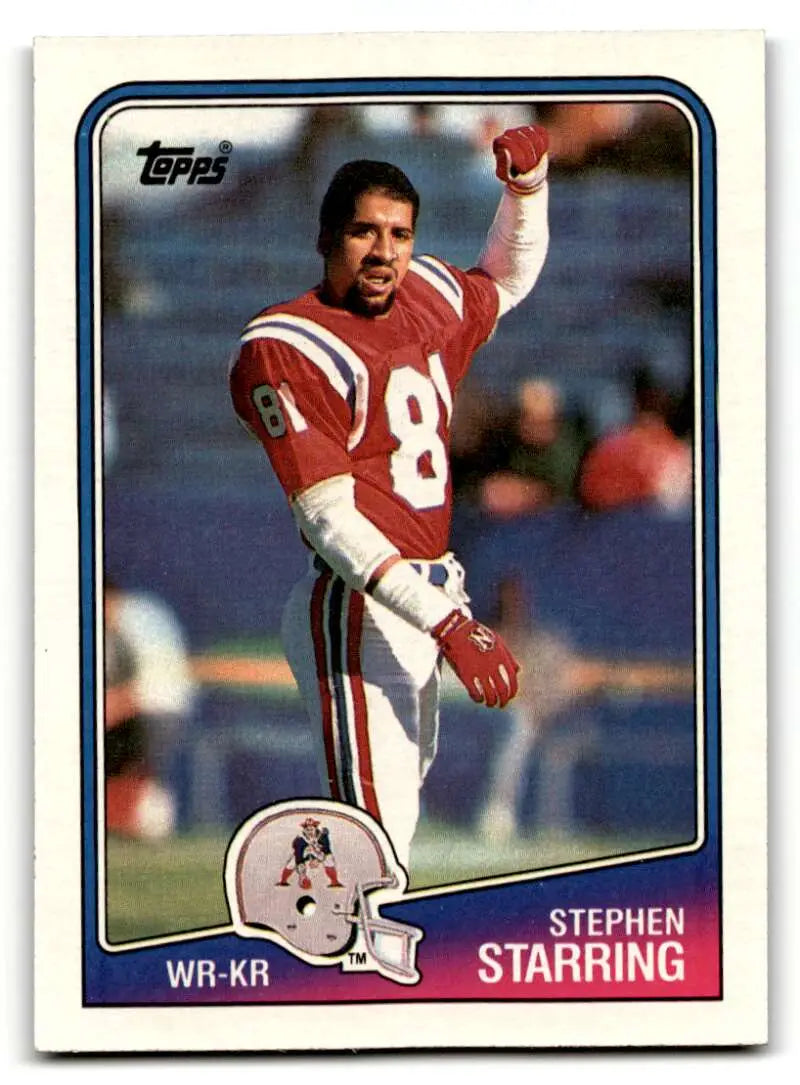 1988 Topps #182 Stephen Starring New England Patriots Football Cards ID:62516