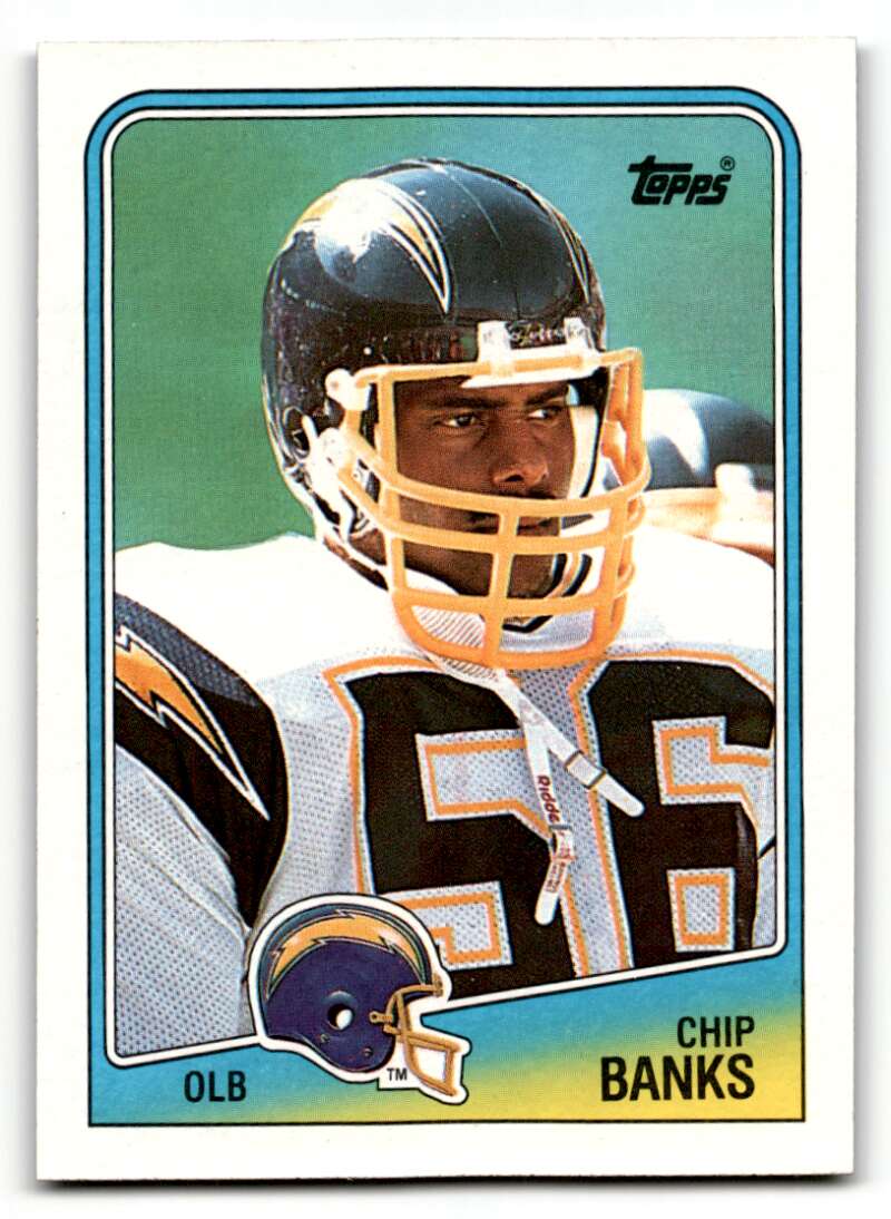 1988 Topps #208 Chip Banks San Diego Chargers Football Cards EX/NM ID:62542