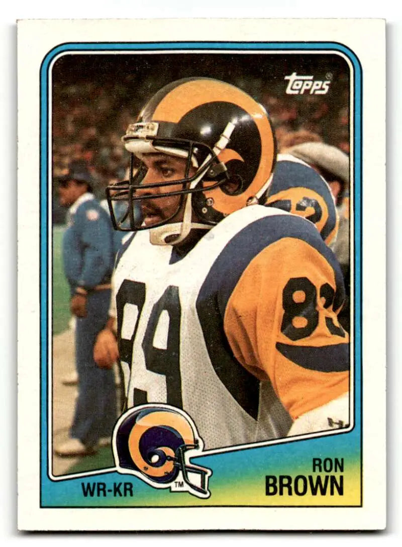 1988 Topps #290 Ron Brown Los Angeles Rams Football Cards EX/NM ID:62648