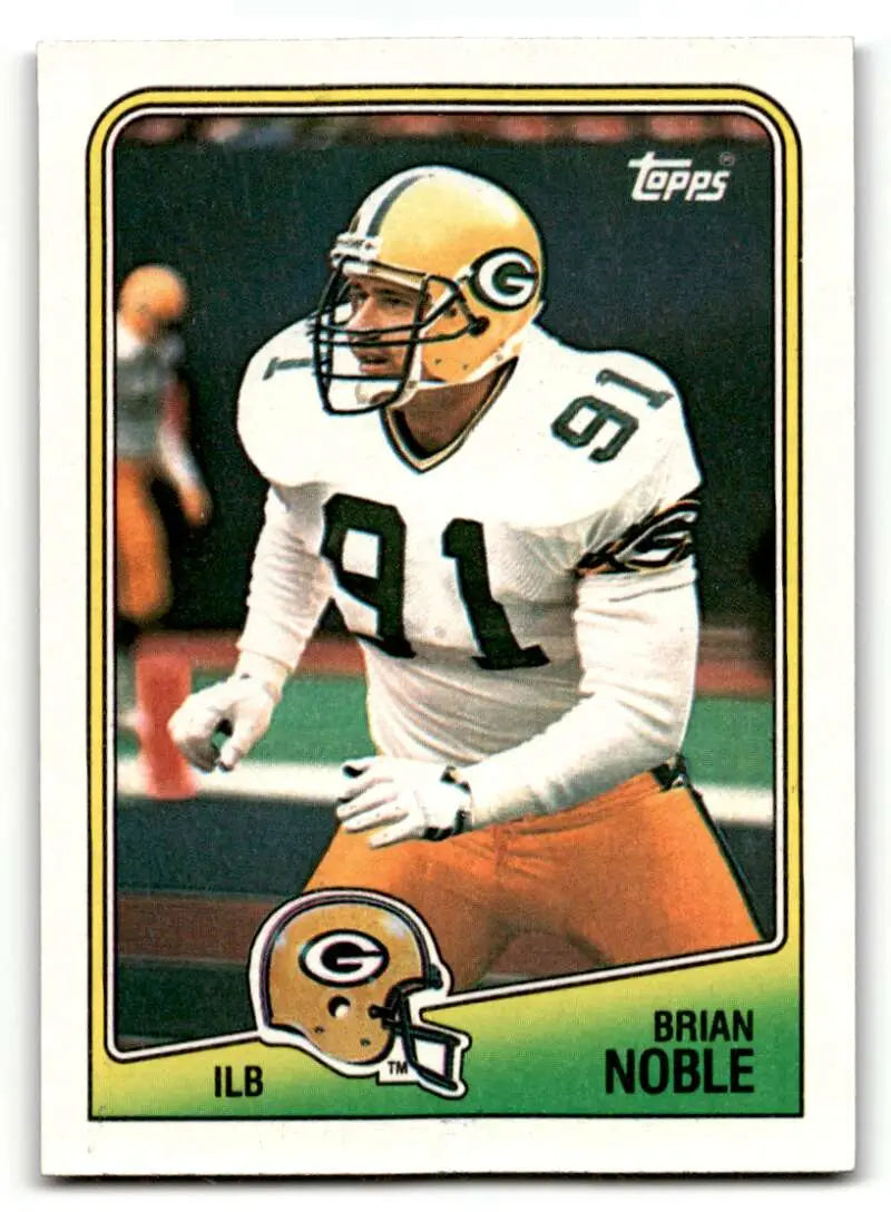 1988 Topps #321 Brian Noble Green Bay Packers Football Cards EX/NM ID:62679