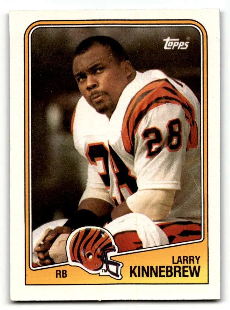 1988 Topps #341 Larry Kinnebrew Cincinnati Bengals Football Cards EX ID:62698