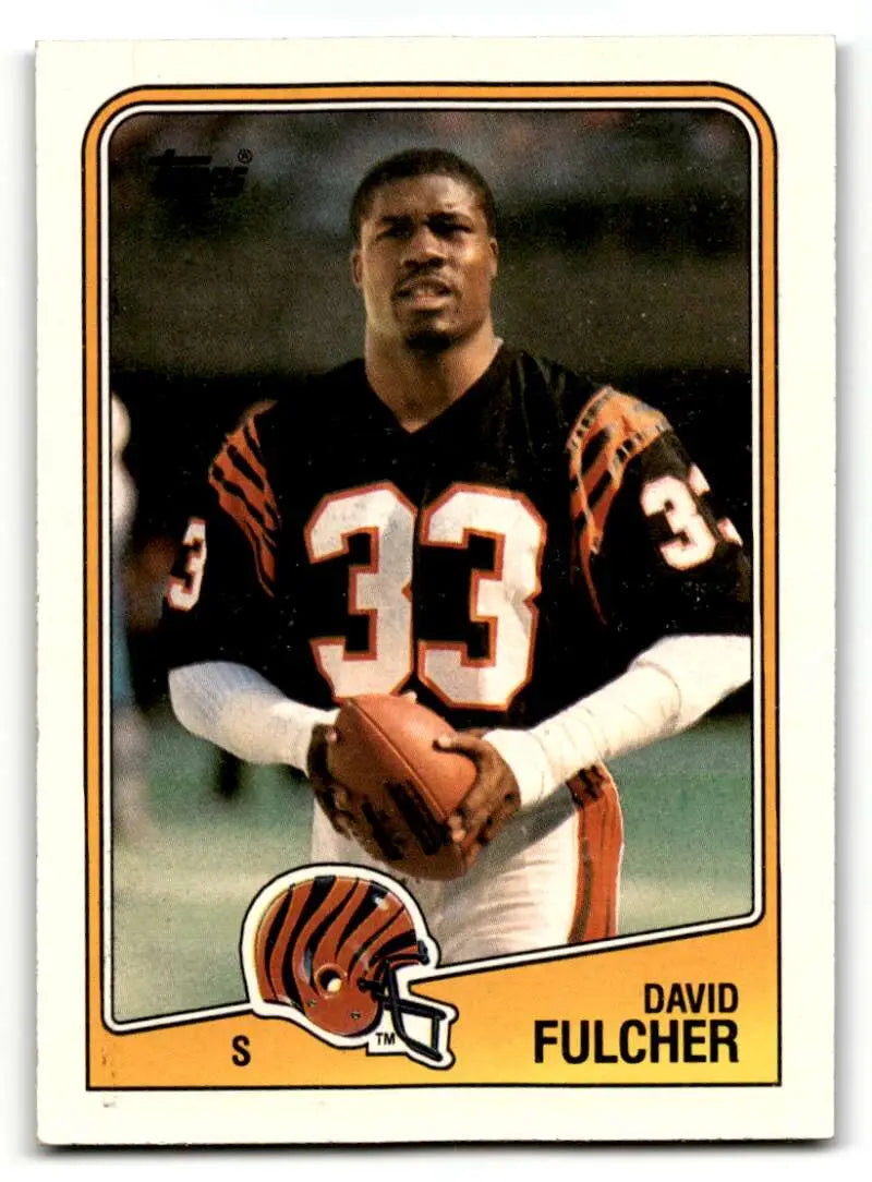 1988 Topps #349 David Fulcher Cincinnati Bengals Football Cards EX/N ID:62706