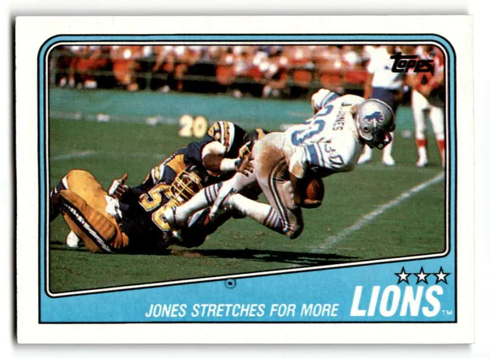 1988 Topps #372 Lions Team Leaders - James Jones TL Detroit Lions Fo ID:62729