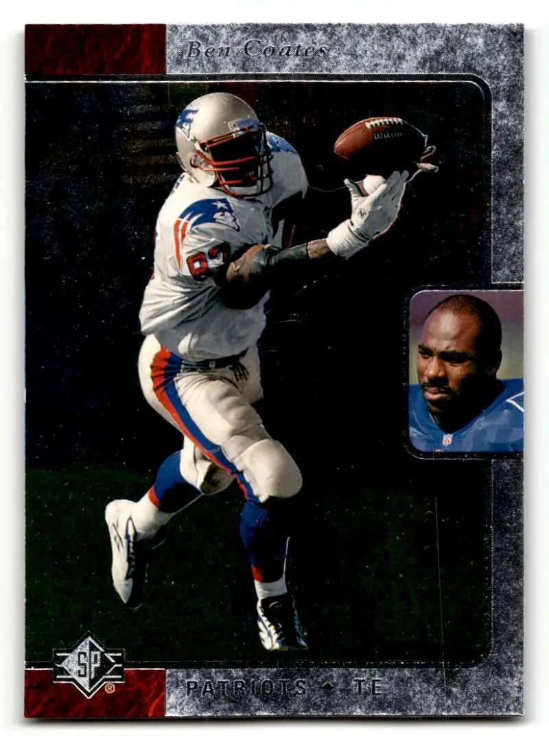 1996 SP #161 Ben Coates New England Patriots Football Cards EX/NM ID:62909