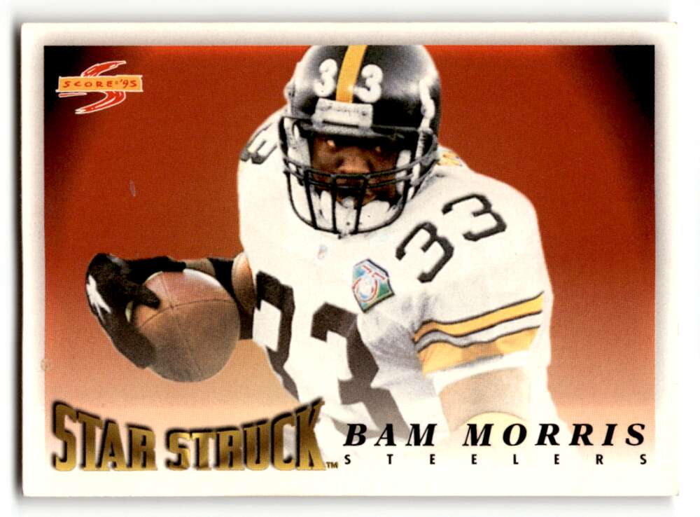 1995 Score #233 Bam Morris Pittsburgh Steelers Football Cards EX/NM ID:62965