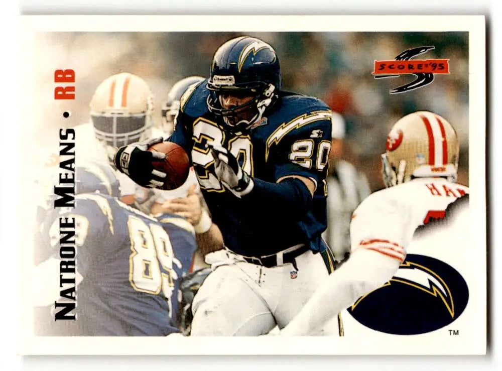 1995 Score #76 Natrone Means San Diego Chargers Football Cards EX/NM ID:62969
