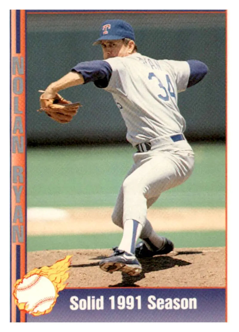 1992 Pacific Ryan Texas Express II #184 Solid 1991 Season Texas Rang ID:63057
