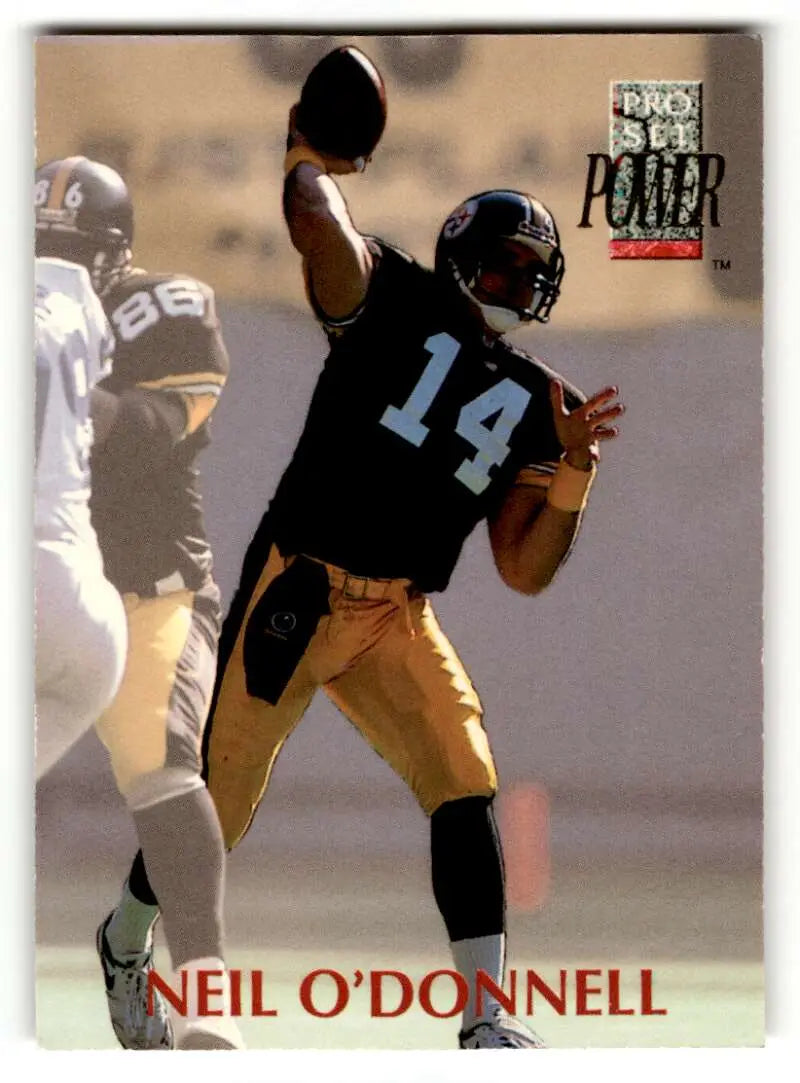 1992 Pro Set Power #114 Neil O’Donnell Pittsburgh Steelers Football ID:63155