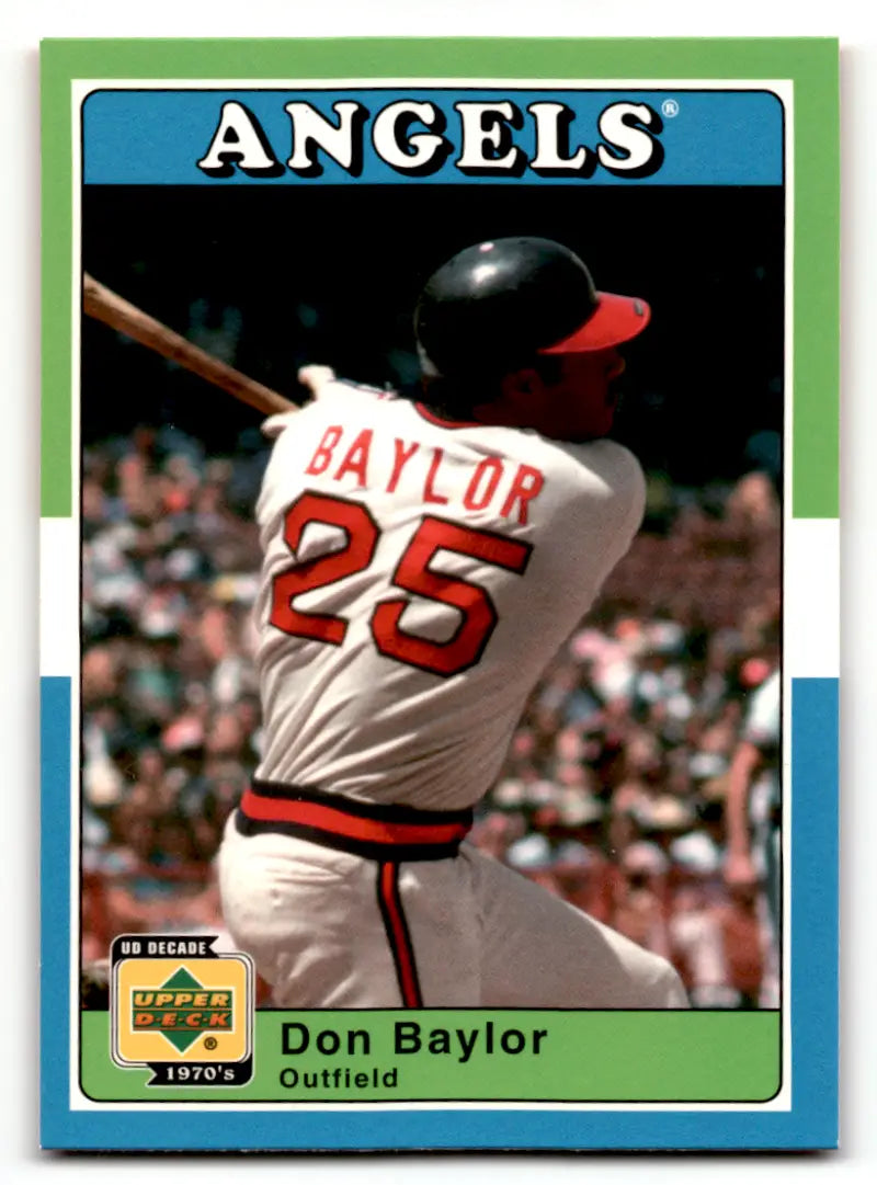 2001 Upper Deck Decade 1970’s #2 Don Baylor NM Near Mint Angels ID:63170