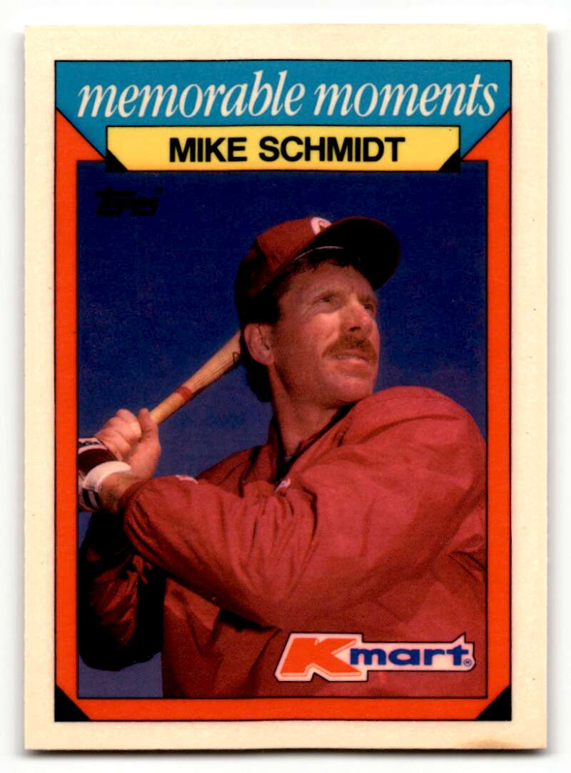 1988 Topps Kmart Memorable Moments #25 Mike Schmidt Philadelphia Phi ID:63224