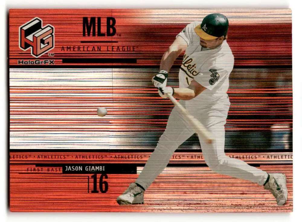 2000 Upper Deck HoloGrFX #7 Jason Giambi Oakland Athletics Baseball ID:63301