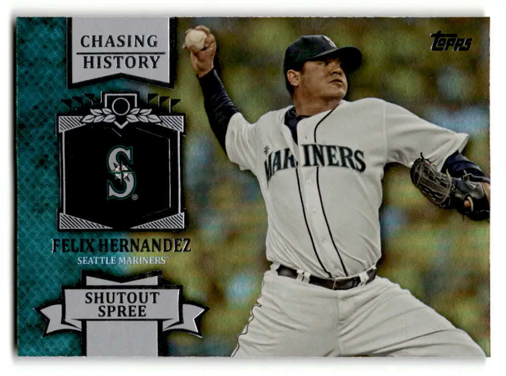 2013 Topps Chasing History Silver Foil #CH-82 Felix Hernandez NM Near M ID:63373