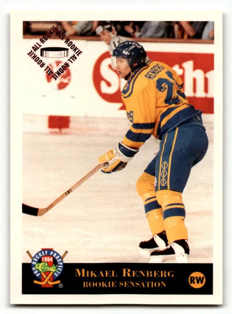 1994 Classic Pro Prospects #33 Mikael Renberg Near mint or better EX/NM ID:63625