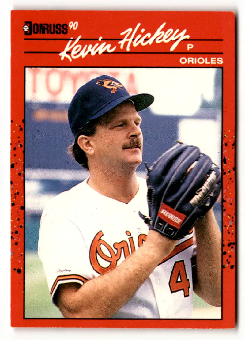 1990 Donruss #583a Kevin Hickey EX/NM Orioles ERR ID:64296
