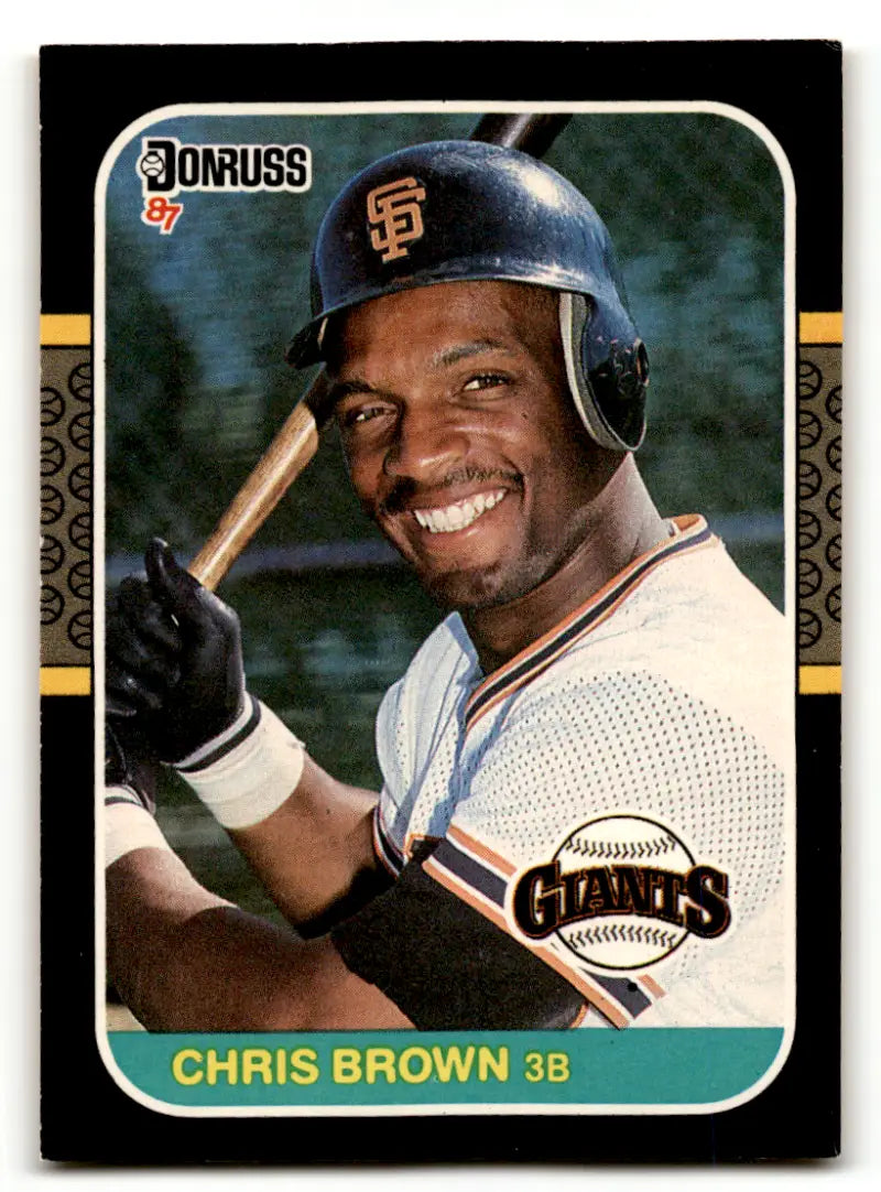 1987 Donruss #80 Chris Brown EX/NM Giants ID:64344