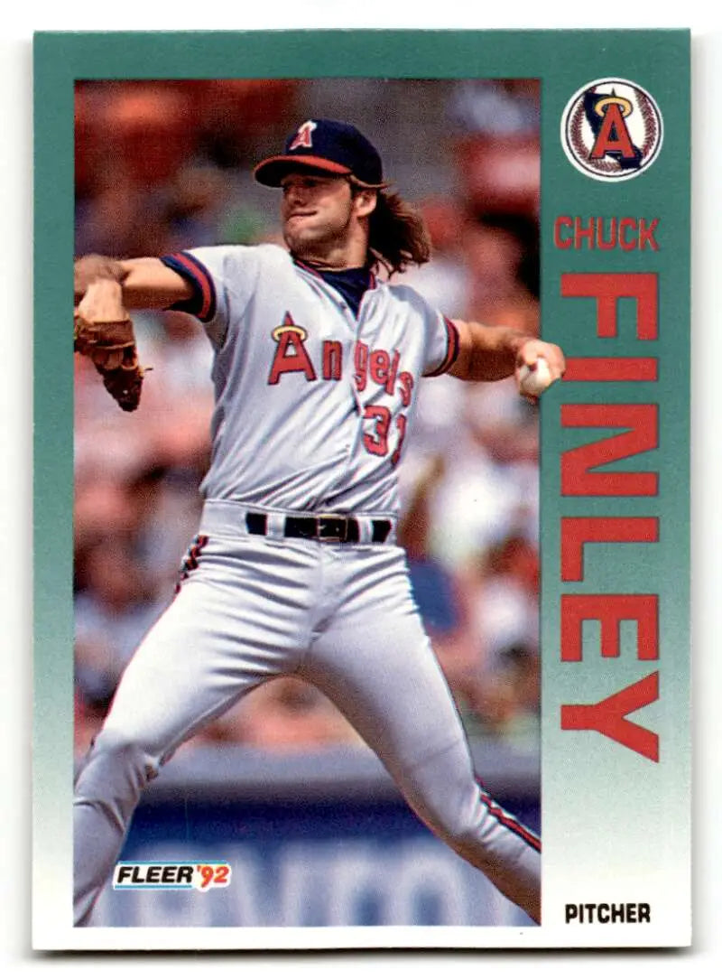 1992 Fleer #57 Chuck Finley California Angels Baseball Cards EX/NM ID:64409