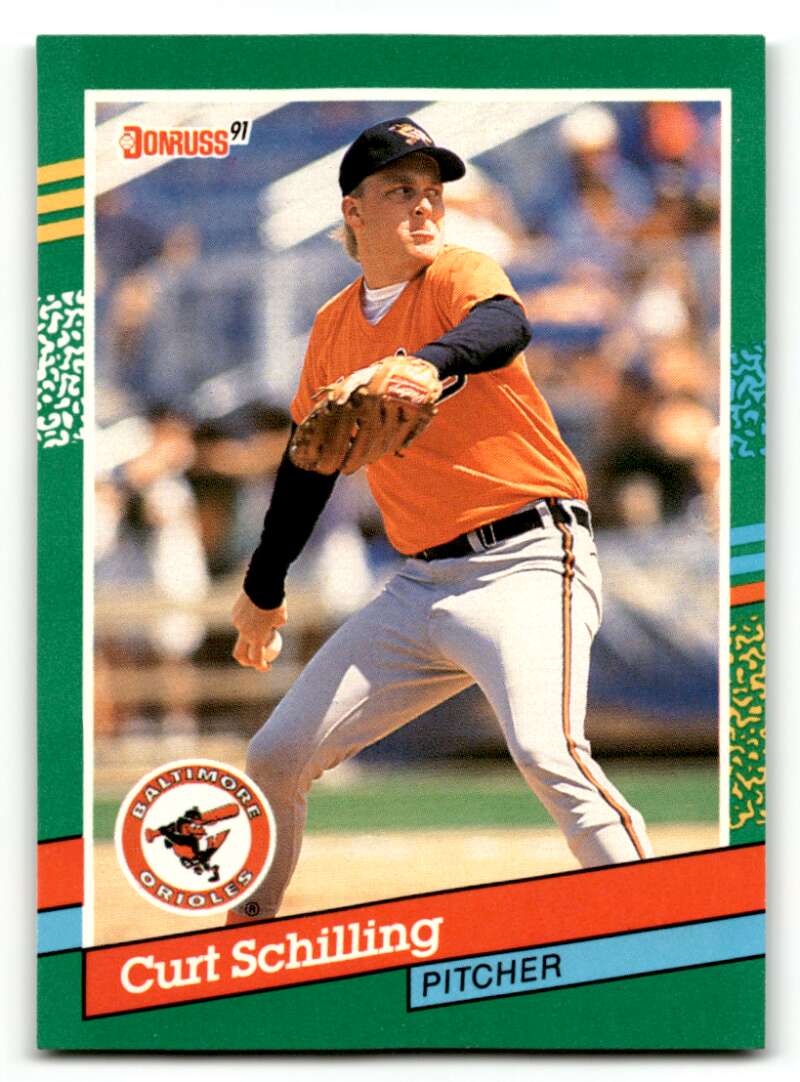 1991 Donruss #556 Curt Schilling Baltimore Orioles Baseball Cards NM ID:64471