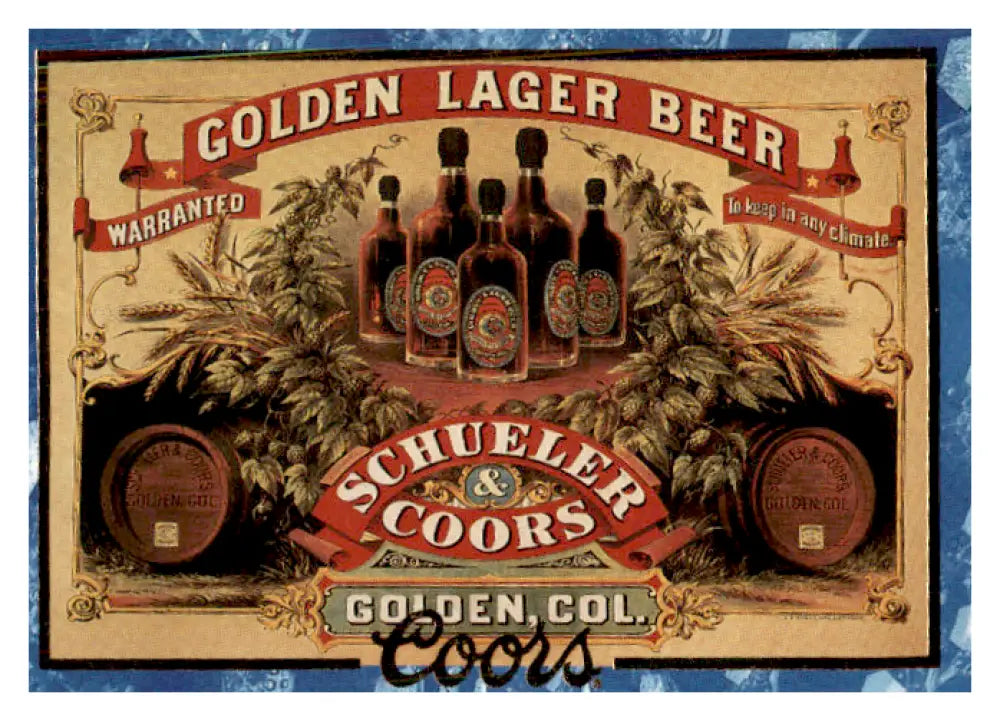 1995 Coors #1 Schueler & Coors Beer Ad NM Near Mint ID:64923
